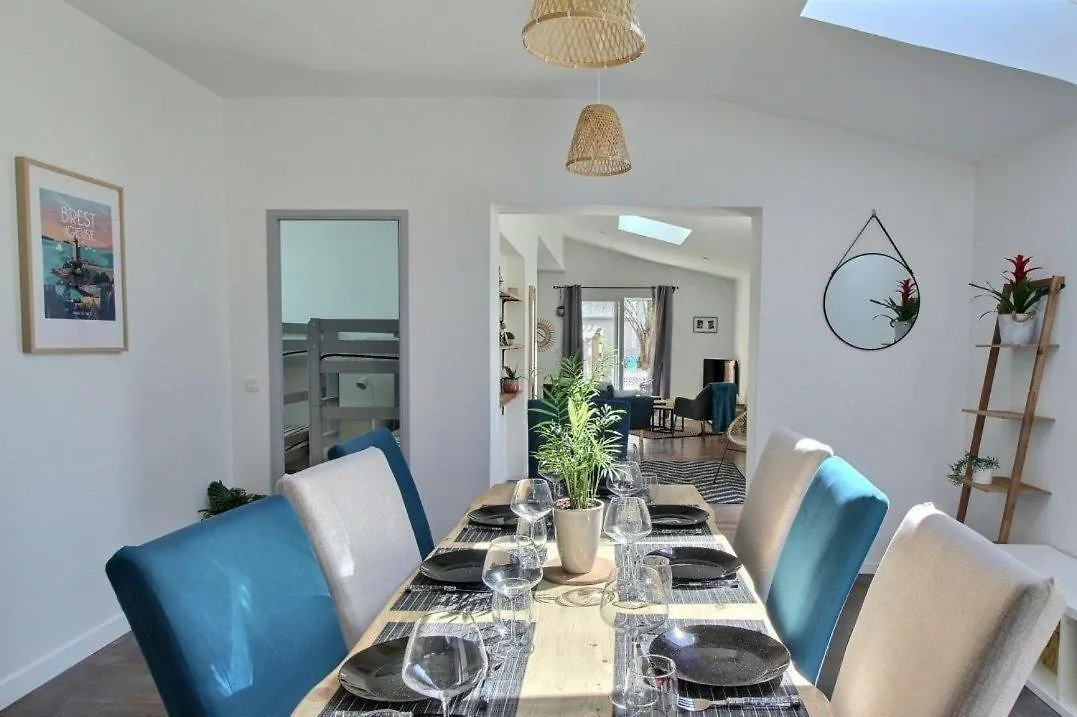 So Chic Kerfily House With Hot Tub 8 People Villa Locmaria-Plouzane France